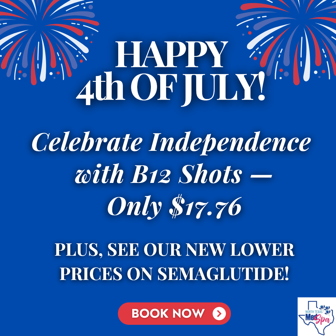 Special on B12 shots - monthly specials pop-up