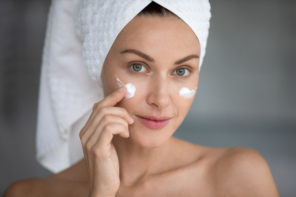 Regular cleansing and moisturizing leads to glowing skin