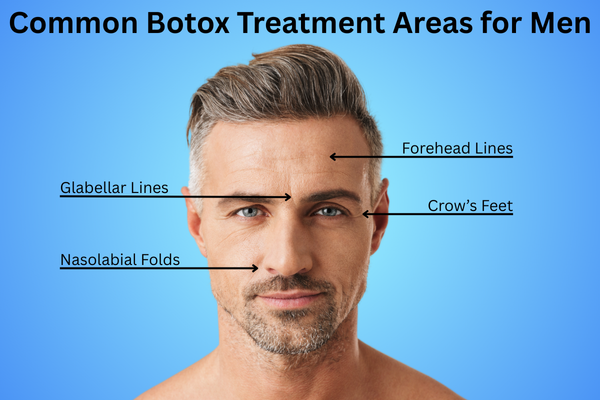 Common Botox Treatment Areas for Men